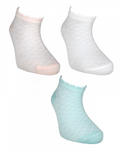 Укороченные жаккардовые носки для девочки BELINO