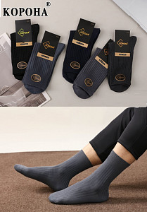 Носки мужские в рубчик КОРОНА